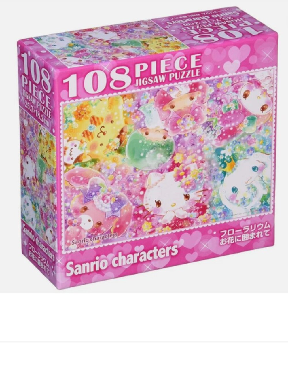 "Clearance" Puzzle Pink Gift Hello Kitty My Melody 108 pcs Flower Pink Jigsaw